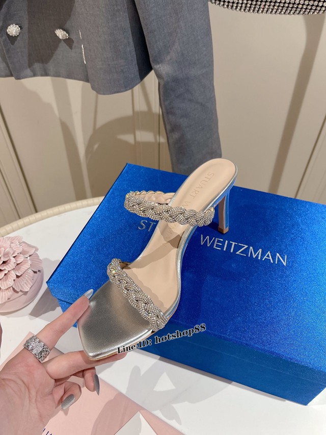 STUART WEITZMAN的經典款高跟涼鞋 2022最新鑽條編織涼鞋 dx3066